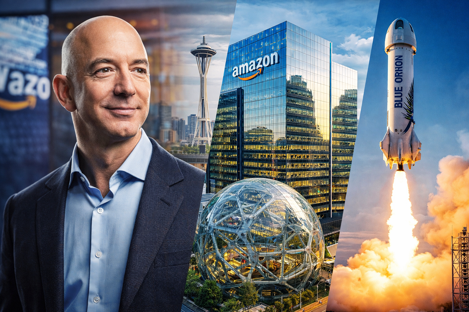 Jeff Bezos Net Worth and Amazon Blue Origin Business Empire