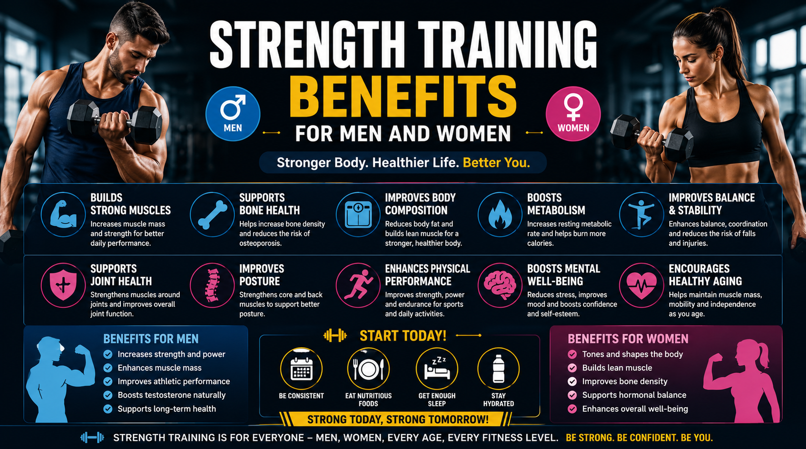 Strength Training Benefits for Men and Women